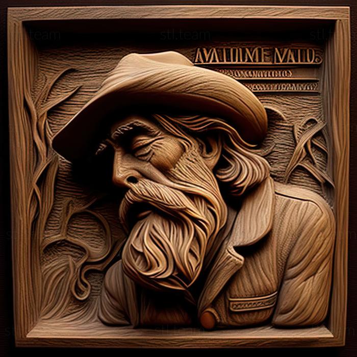 3D model A Song about Myself Walt Whitman 1855 (STL)